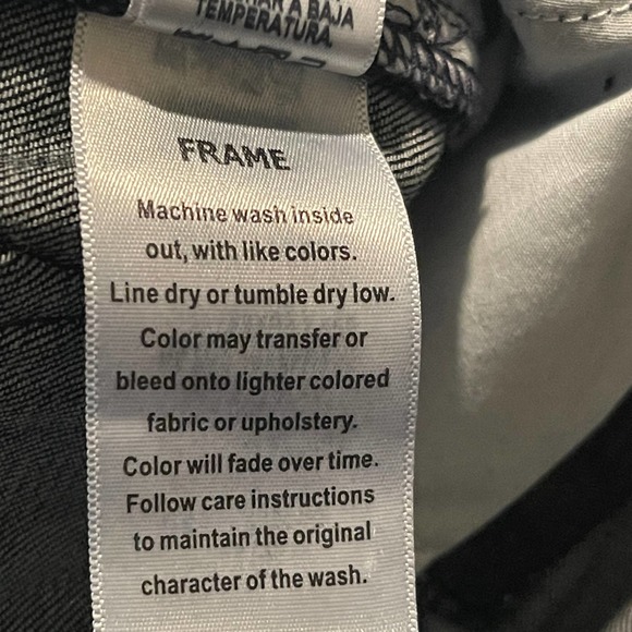 Frame Le Garcon River Road Dark Wash Slim Jeans Size 24 - Picture 9 of 11